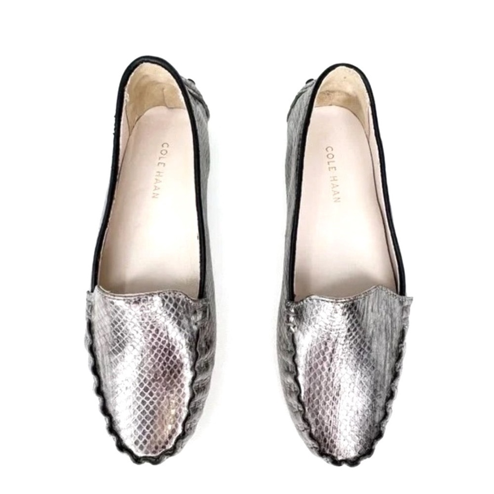 Cole Haan Shoes Driving Moccasin Loafer Grand.OS Snake Print Leather Size 5 New - Picture 7 of 8